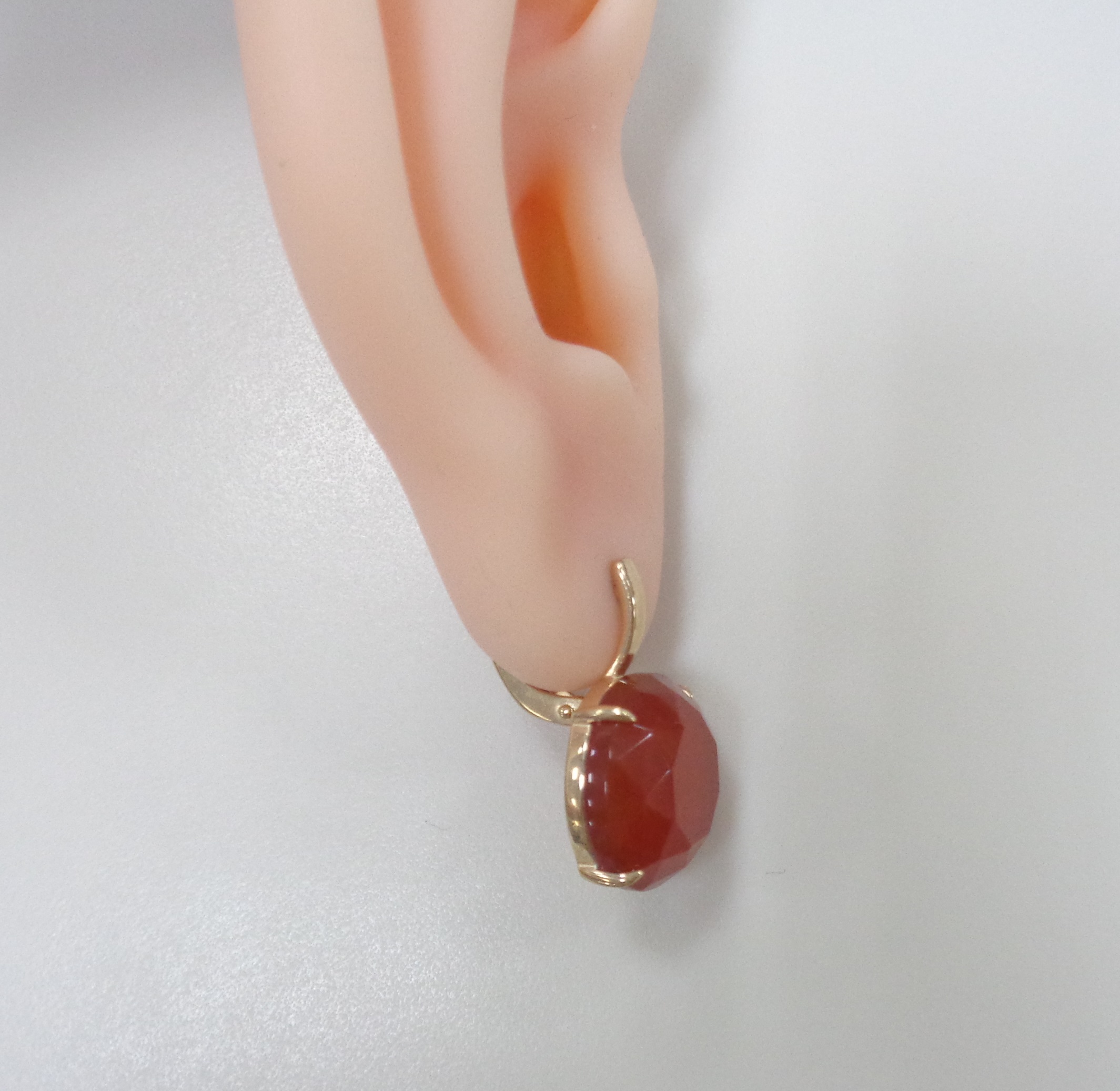 Серебряные серьги с агатами